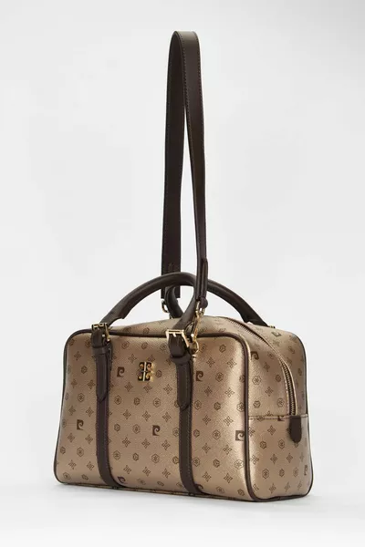 Gold Monogram Women's Shoulder Bag 