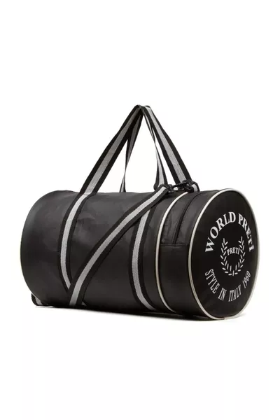 Cylinder Sports and Travel Bag Synthetic Leather 1st Quality Unisex, Shiny Waterproof Leather Fabric