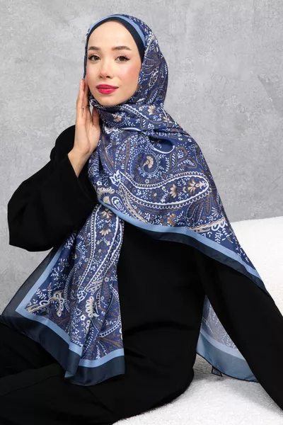 ÉCHARPE EN COTON À MOTIF ETHNIQUE RÉTRO, TISSU IMPORTÉ, HAUTE QUALITÉ & NOUVELLE SAISON