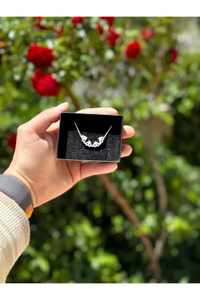 Луксозна серия светещо колие с подаръчна кутия, четирилистна детелина с магнит и сърце