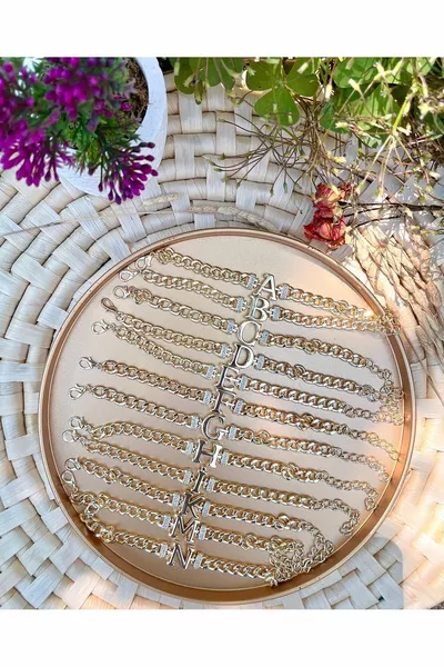 Buchstabenkettenarmband (Buchstabe S)