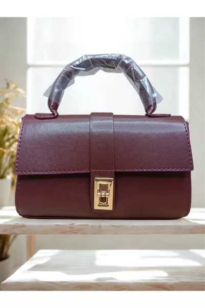 Nora Model Bordo Kadın El Ve Omuz Çantası