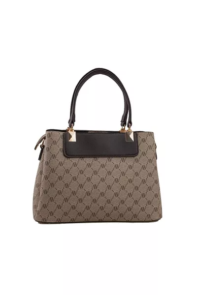 حقيبة كتف نسائية كلاسيكية  بيج منقط