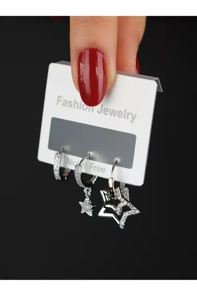 Steel Earrings Guaranteed Not to Fade with Invoice