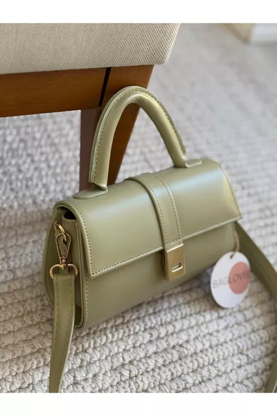 Magnet Detailed Mint Women's Shoulder Bag