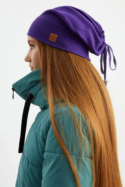 Women's Cotton Ribbed Knit Hat, Non-Sweat, Ultra-Light and Soft Yarn Beanie