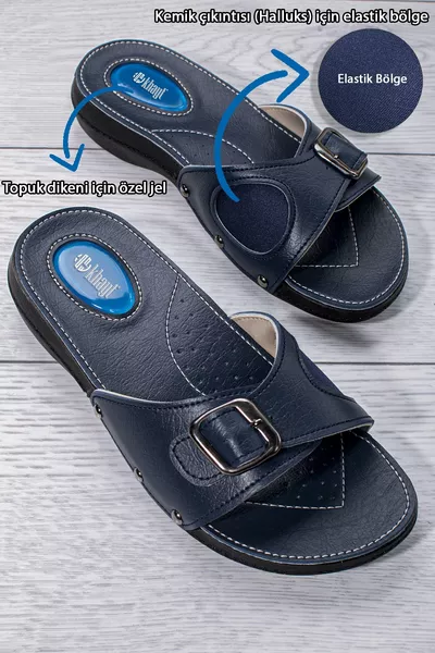 Minel Anatomik Ortopedik Topuk Dikeni Tavsiyeli Jel Taban Günlük Kadın Terlik