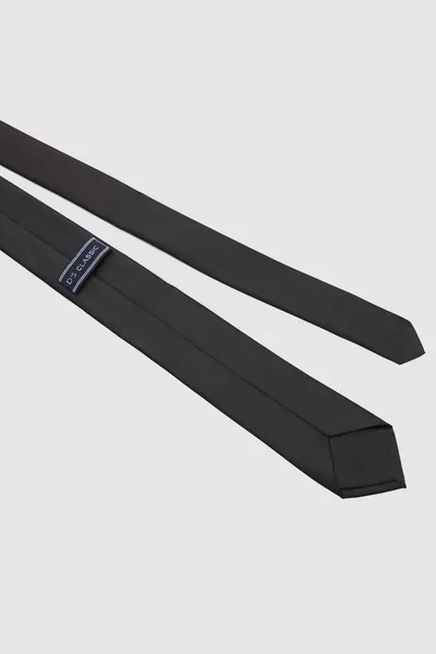 Ds Groom Black Solid 5.5 cm Tie