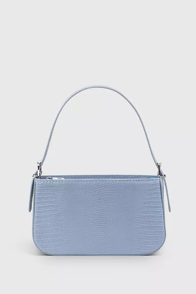 Borsa Baguette Donna con Fibbia Blu 