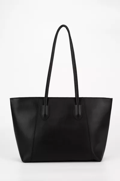 Sac à main en similicuir Elena noir