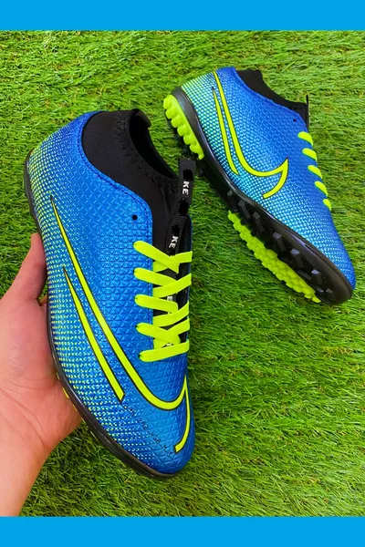 Футболни обувки с чорапи и висока яка, без зъби, за равен терен (Тясна кройка!)