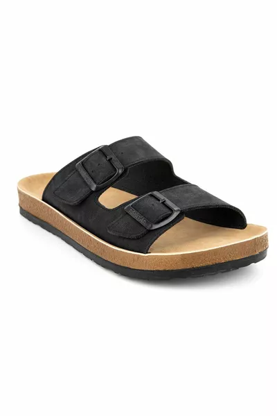 Orthopedix Allen Anatomical Double-Buckle Men's Slippers 