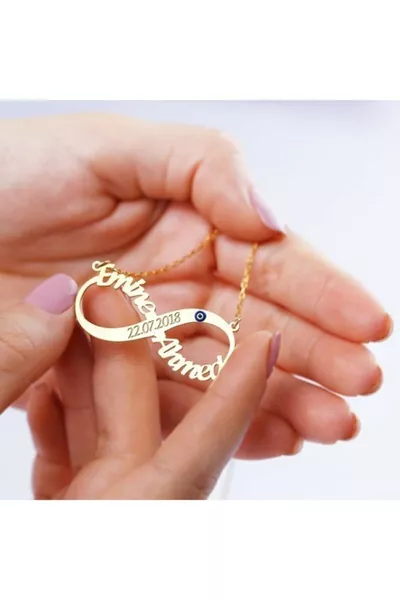 Gus Silver Infinity Necklace 