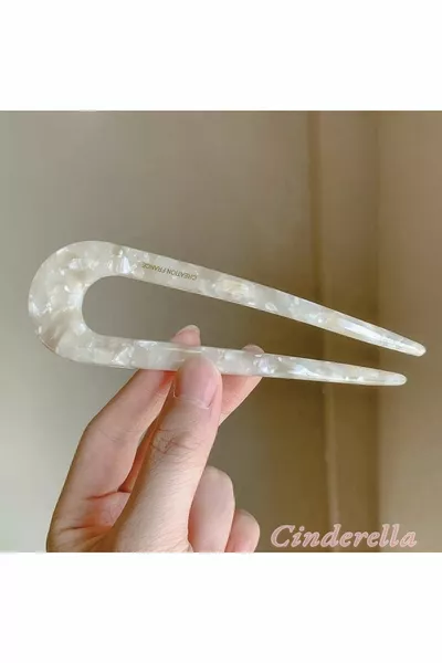 مشبك شعر فرنسي يدوي الصنع  سم - عصا شعر فاخرة من العظم - مشبك عصا للموسم الجديد (النموذج-1)