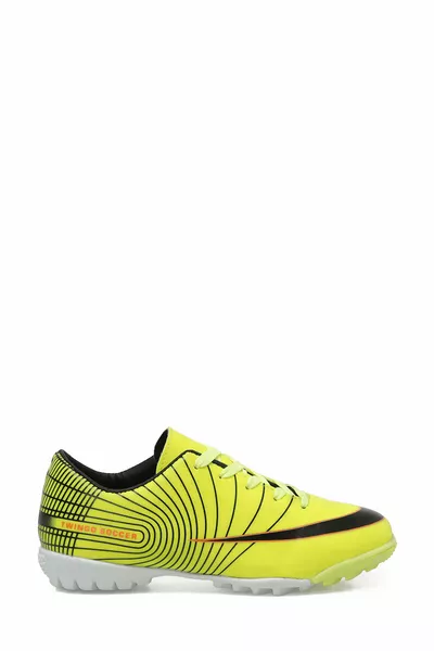 OCHO TURF F 3PR Chaussures de football en salle pour garçon couleur jaune néon