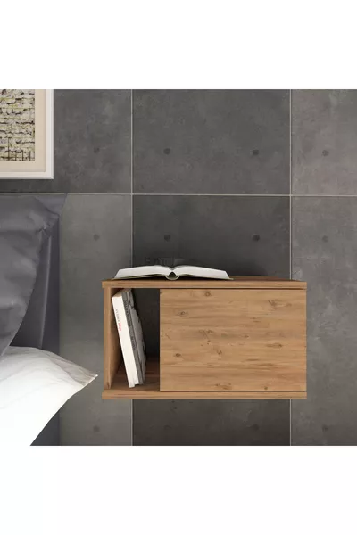 طقم خزانة جانبية وخزانة متعددة الأغراض بلون الصنوبر