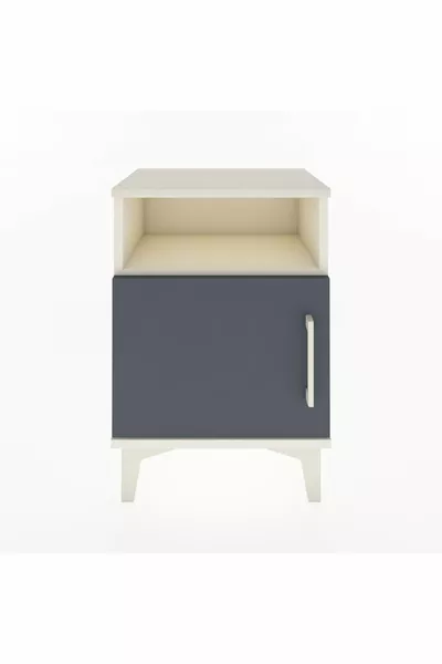 Arges Cabinet 2-Shelf Single Door Moonstone-Anthracite