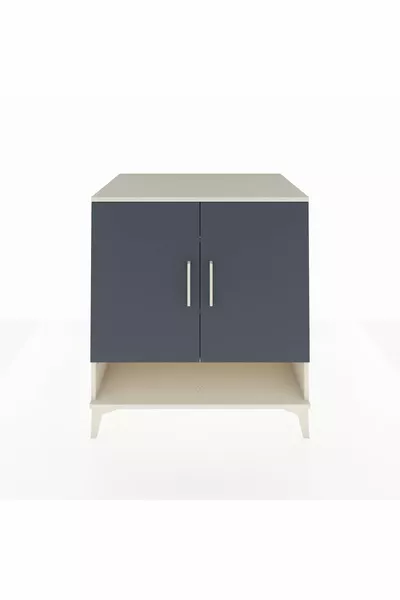 Kronos Şifonyer 3 Raflı 2 Kapaklı  Aytaşı-Antrasit