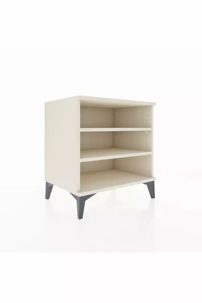 Hyperion Nightstand 2-Shelf Moonstone-Moonstone
