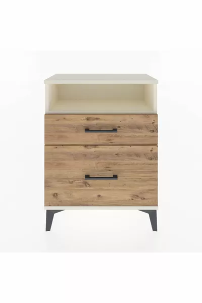 Аргес Бюро с един рафт и 2 чекмеджета Яспис-Смърч