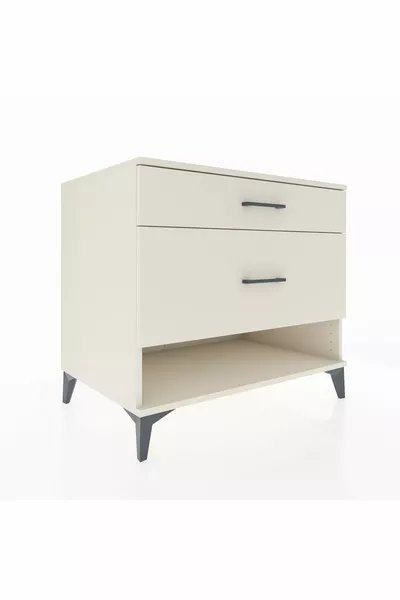 Kronos Dresser 2 Drawers Moonstone-Moonstone