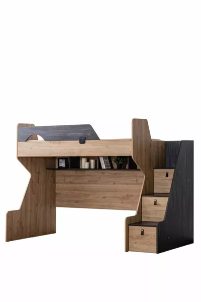 سرير بطابقين، سرير بطابقين بطبيعة مع خزانة بثلاثة أبواب