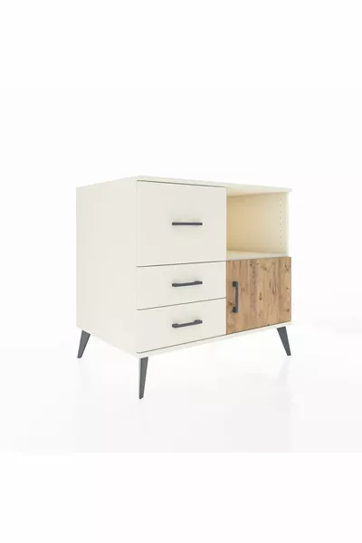 Kronos Şifonyer Tek Raflı 3 Çekmeceli Tek Kapaklı  Aytaşı-Çam/Aytaşı