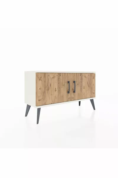 خزانة أرجيس ذات رفين وبابين - حجر القمر والصنوبر