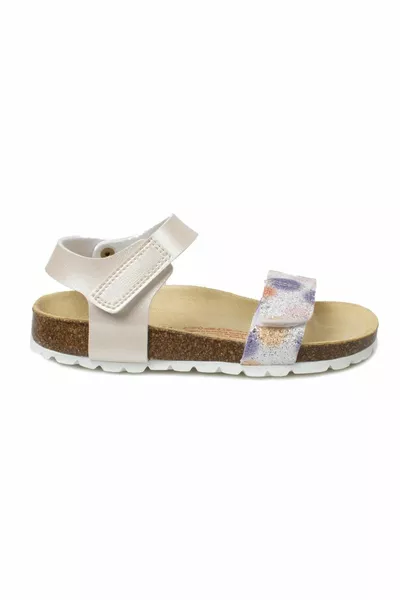  P Girls Cream Girls Sandals