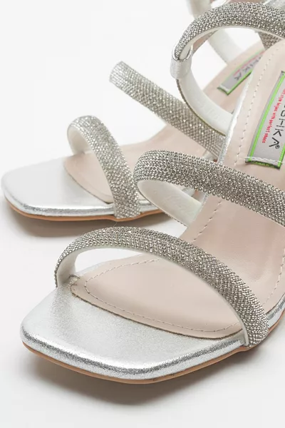 HELENA Women's Sandals with Silver Stones
