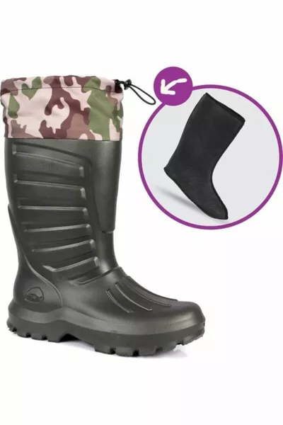 Termico Eva Conch Calzini Stivali di Gomma Colore Cachi