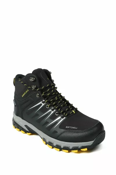 Stivali da cameriere impermeabili nero-giallo-2 stivali da uomo all'aperto  -m