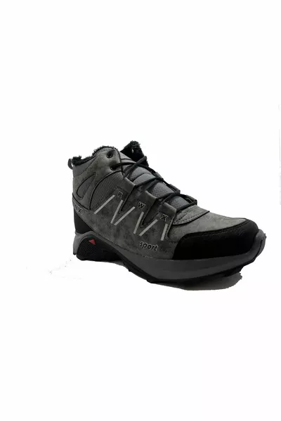  Gerookt bont aan de binnenkant van herenlaarzen met ritssluiting