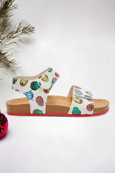 Avengers Çift Bantlı Cırt Cırtlı Erkek Çocuk Sandalet