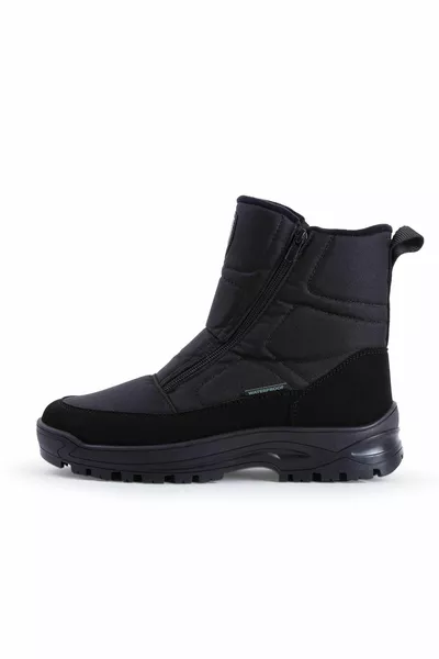  Solo Bottes de neige imperméables pour hommes Noir
