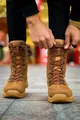  Scalatore Lace-Up Zipper Orthopedic Sole Casual Suede Men's Military Postal Boots STT Tan