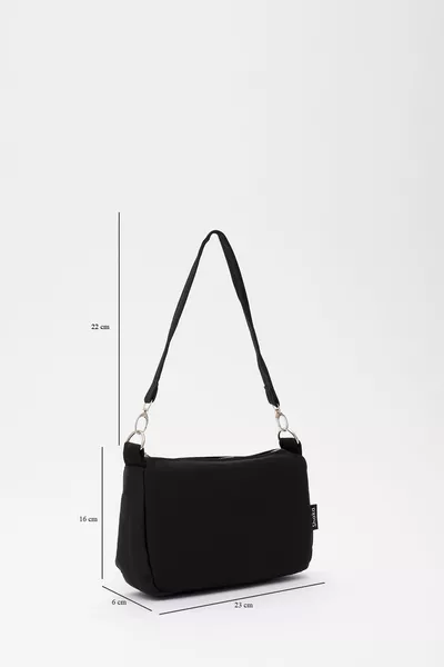 Noir  Casual Sports Toile Tissu Baguette Femmes Main Et Sac À Bandoulière U : E : G :7