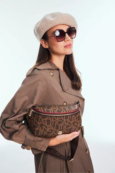 Marsupio da donna caffè-melograno T