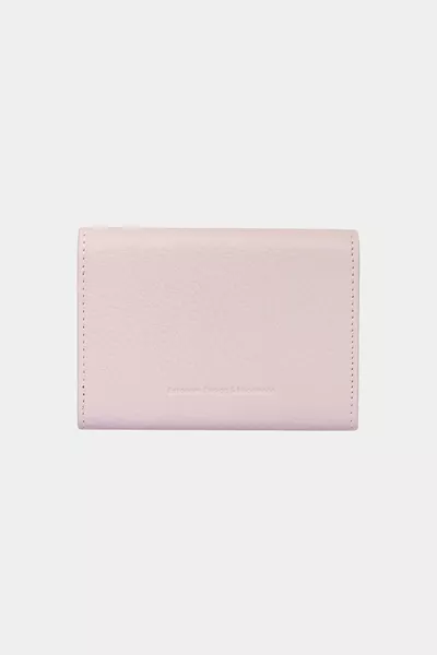  جلد طبيعي أفقي ورقة المال حاوية المغناطيس الأكورديون بطاقة حامل محفظة فليثر أرجواني