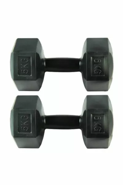 5 kg Hantelset gesamt  kg 2 Stück