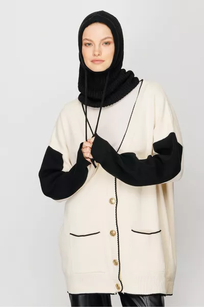 Черное трикотажное изголовье балаклавы