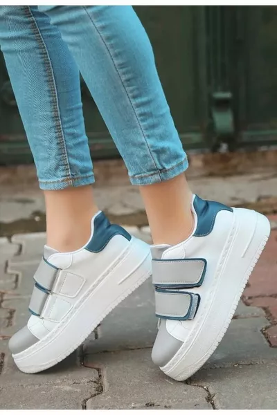 ميلانو سول خفيفة الوزن العظام الفيلكرو أحذية رياضية