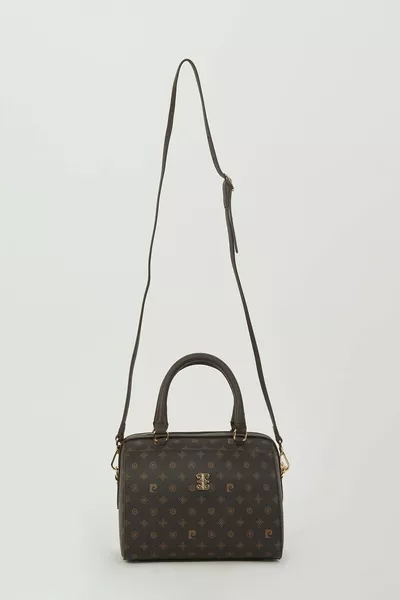 Coffee Monogram Women Shoulder Bag 