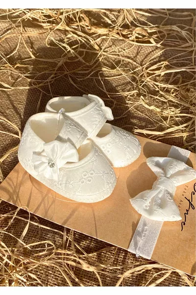 Bébé fille confortable nouveau-né chaussures bandage lot de 2