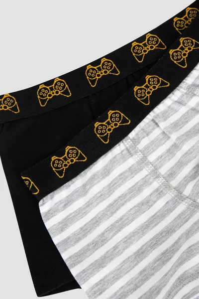 Multi Color Jongens Game Console Patroon 2-Pack Boxer