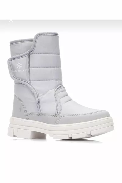 المرأة عارضة في الدورة الحرارية عدم الانزلاق وحيد الفيلكرو أحذية الثلج النسائية