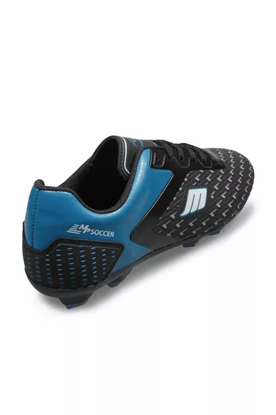 Unisex Black-blue Football Boots