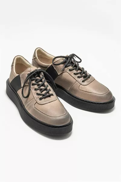 المنك الجلود الرجال أحذية عارضة