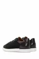 Sneakers Stringate Uomo Pelle Nera 