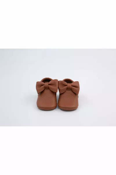 بيبي بنت براون بودي سلسلة جلد طبيعي أحذية الخطوة الأولى